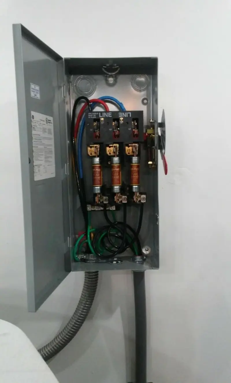 Three-phase disconnect switch installed for Electrical Wiring & Rewiring in Doney Park